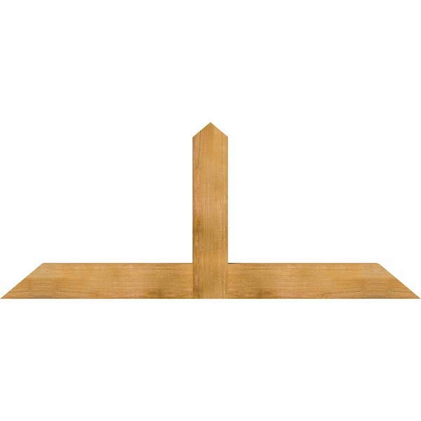 Ekena Millwork Portland Rough Sawn Timber Gable Bracket, Western Red Cedar, 72"W x 30"H x 4"D x 6"F, 10/12 Pitch GBW072X30X0406POR00RWR - main